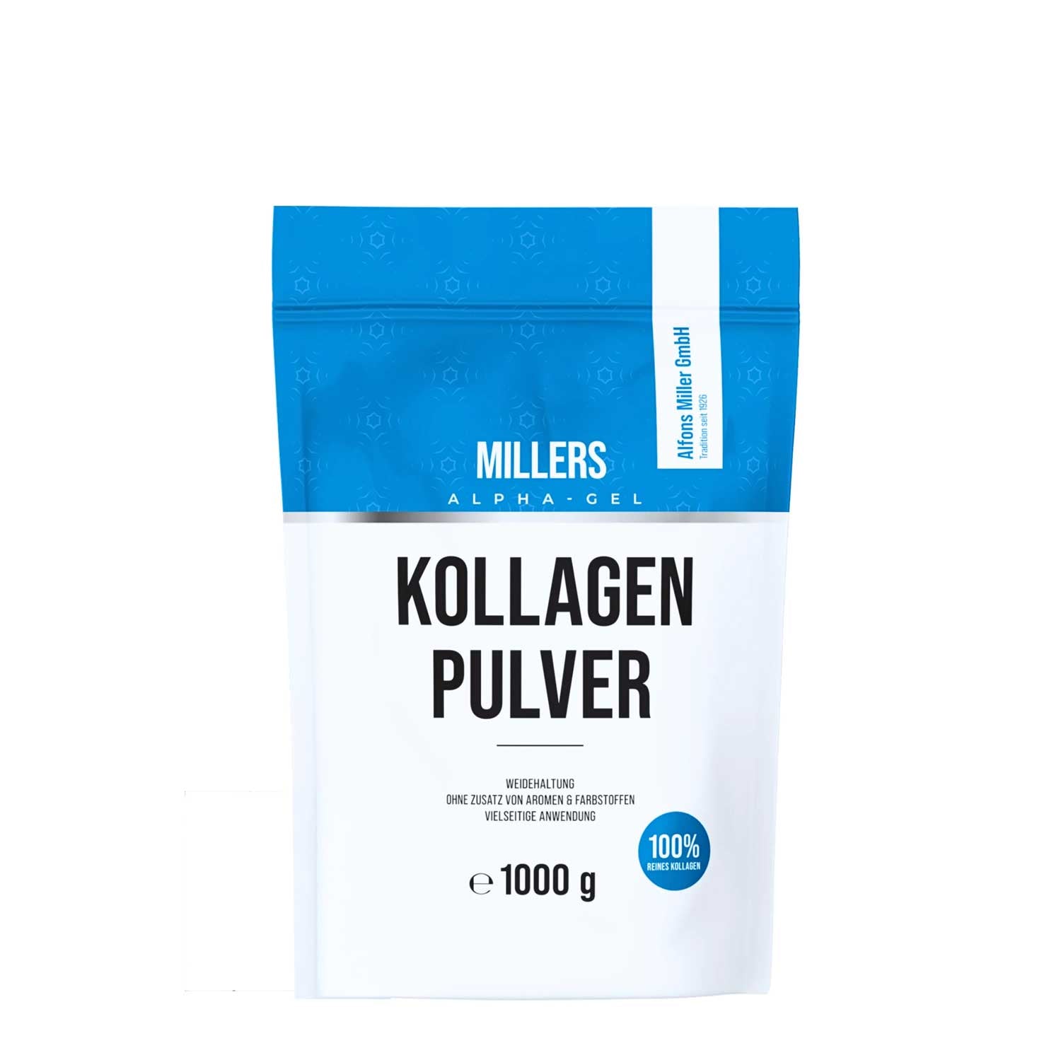 Millers Alpha Gel - Colagen Bovin Hidrolizat Premium 1 kg | Articulații & Piele | 15.000 mg